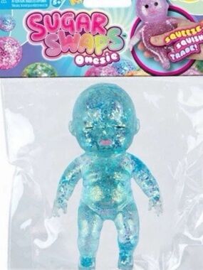 Sugar swap onesie Glitter Squishy Toy - Blue